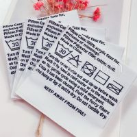 Double Woven Top Quality Care Tags For Clothing