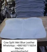 Cow split wet blue leather