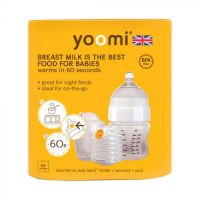 Selling Yoomi Feeding Bottle + Warmer + Slow Flow Teat White Collar 140ml