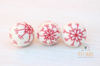 Embroidery Snowflakes Christmas Ball
