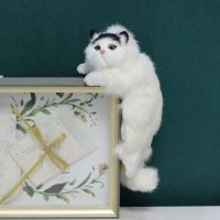 Hanging Decorations Tv Fur Model Crafts Children's Gifts Simulation Cat For Home Accessories