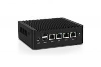 Intel J4125/n4000/n5000 Low-power Fanless Industrial Computer 4*2.5g Lan Hdmi/dp Dual 4k Display Cute Mini Pc For Network Firewall(pfsense)