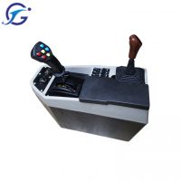 Agricultural machinery part armrest box hydraulic control system