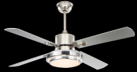 1016 Popular 48 50 52 inches ceiling fan with light Luminous Led lamp with remote retro style