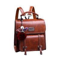 Retro Leather Shoulder Bag High Quality Backpack