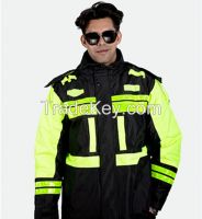 Reflective Work Clothing Fluorescent Safety vest for Man & Women Winte