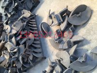 Paver auger blade, single hole blade, double hole blade