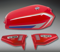 MOTORCYCLE FUEL TANK AND SIDE COVER