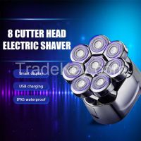 Electric Razor Men Grooming Kit Wet Dry Electric Shaver Lcd Display Be