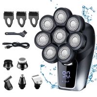 Electric Razor Men Grooming Kit Wet Dry Electric Shaver Lcd Display Be