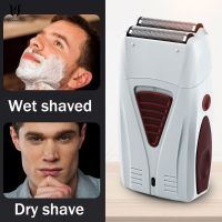 Barber Finish Electric Shaver For Men Usb Cordless Rechargeable Beard Razor Reciprocating Foil Mesh Shaving Machine