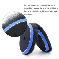 Factory Direct Supply 6 Inch Fast Polishing Wool Middle Hole Black Wool Buffing Pad Dual Action Polisher Pad