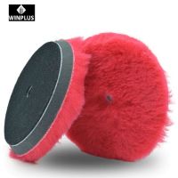  5 Inch Japanese Style 100% Wool Red Wool Buffing Pad For Dual Action Polisher Ro Polisher