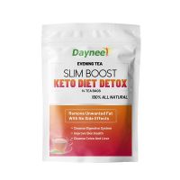 Slim boost Keto Diet Detox tea bag CustomSlim Boost KETO Diet DETOX Evening tea organic herbal weight loss slimming Tea with evening and daytime