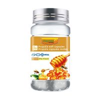 FDA approved Propolis Health Propolis Capsules 1000mg Daily with Vitamin E Per 2 Capsules