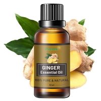 Private Label Ginger Essential Oil for belly fat burning and massage SPA.