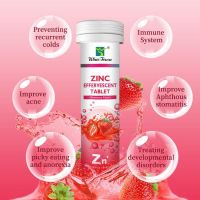 Private Label Zinc Effervescent Tablet Strawberry Flavor Immune system improve aphthous stomatitis