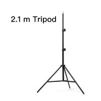 2.1 m Live Video Camera Multi-function Tripod Stand with Phone Holder Clamp for Smartphone Ring Light Tripod