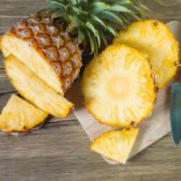 Pineapple, Ananas comosus.