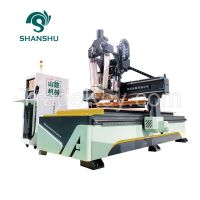Wood Engraving Cutting Furniture Three Head CNC Router for Wood Cuttin