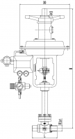 Cryogenic regulating vavle control valve bellow seal pilot cage type pneumatic diaphragm self acuated