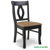 High quality natural rubber wood dining chair products with reasonable price from the factory in Vietnam 