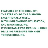 Chatkj New Diamond Tipped Drill Bit Working Layer Height H14