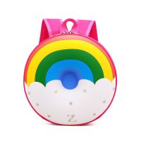 Cute Mini Rainbow Donut Kindergarten Cartoon School Bag for Girls Boys
