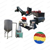 Double Stage High Output PE PP bio plastic recycling twin screw extruder pellet machine pe and pelletizer granules