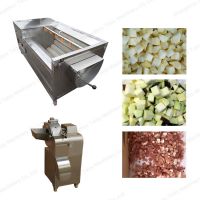 Food grade vegetable dicing machine carrot tomato potato cube cutting machine