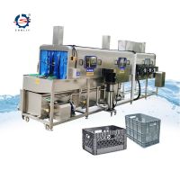 vegetable food turnover basket crate tray washer and dryer machine