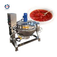 100L 300L 500L industrial steam/gas/electric jacketed cooking kettle Cooking Mixer Pot Jacket Kettle With Agitator