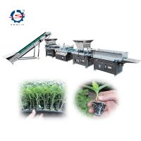 Automatic Stainless Steel Plug Tray Seeder Seedling Machine, Seeder Seeding Seed Tray Machine