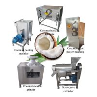 virgin coconut product processing machines coconut water milk production line