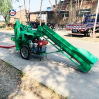 Agricultural corn thresher 4-5t/h automatic feeding corn thresher conveyor belt threshing equipment