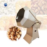 Drum Fried Food Potato Chips snacks Seasoning Machine Octagonal Peanut Flavoring Coating Machine