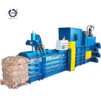  Waste paper cardboard hydraulic horizontal baler press straw cotton square baling machine