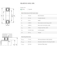 Deep Groove Ball Bearings 6002-2rs