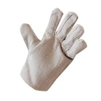 Factory-Made 24-Line Non-Slip Heat Resistant Canvas Work Safety Gloves Double-Layer Protection