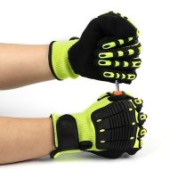 safety Sandy Nitrile Palm Coated Gloves Protection Anti Impact Gloves Man Industrial Work Gloves Price