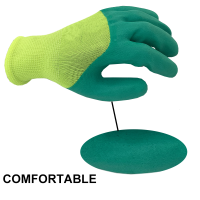 Good Quality Double Dipped Palm Coated Crinkle Latex Wrinkled Industrial Safety Work Gloves