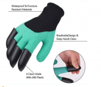 Durable 4-Claw Nitrile Green Garden Gloves 13g Gauge Oil &amp; Abrasion Resistant Waterproof Protection for Work