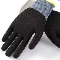 15G Nylon Spandex Nitrile Work Gloves Glove Hand