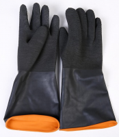 Heavy Duty Latex Industrial Rubber Work Rough Palm Gloves Acid Alkali Oil Proof Hand Rubber Gloves