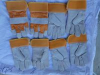 Direct Factory Sale Customizable Weld Leather Work Gloves with Suede Lining Anti-Heat Function