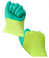 Comfortable impregnated rubber foam gloves anti-slip wear breathable king gloves construction site protection gloves