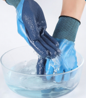 Water Proof Winter Industrial Work Protective Safety Latex Full Coated Wholesale Anti slip Gloves Manufacturer