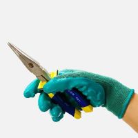 Anti-shock gloves, latex dot protection, drilling, coal mine buffering, anti-vibration and shock-absorbing labor protection work gloves