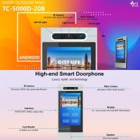 20b Android Tuya Smart Life 10 Inch Digital Facial Recognition Outdoor Units For Multi-apartment Villa Building Entry