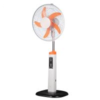 16 Inch 12V DC Solar Fan Solar Powered AC DC Rechargeable Fan Price Cheap Stand Solar Fan with Panel and LED Light